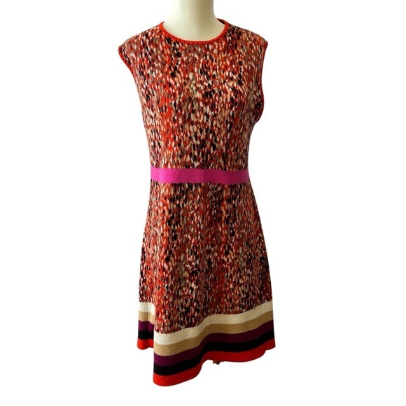 MISSONI SLEEVELESS WOOL BLD KNIT DRESS M ORANGE LABEL 2015 SEASON DESIGNER BOLD - Picture 2 of 13